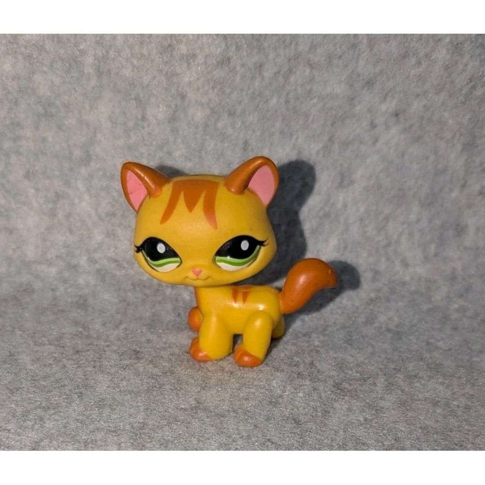 LPS #1137 LITTLEST PETSHOP ORIGINAL CHAT CAT Orange MAINE COON HASBRO‎